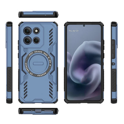 MagSafe-Hülle für Motorola Moto G86 Power, Techsuit, ArmorMag, Blau