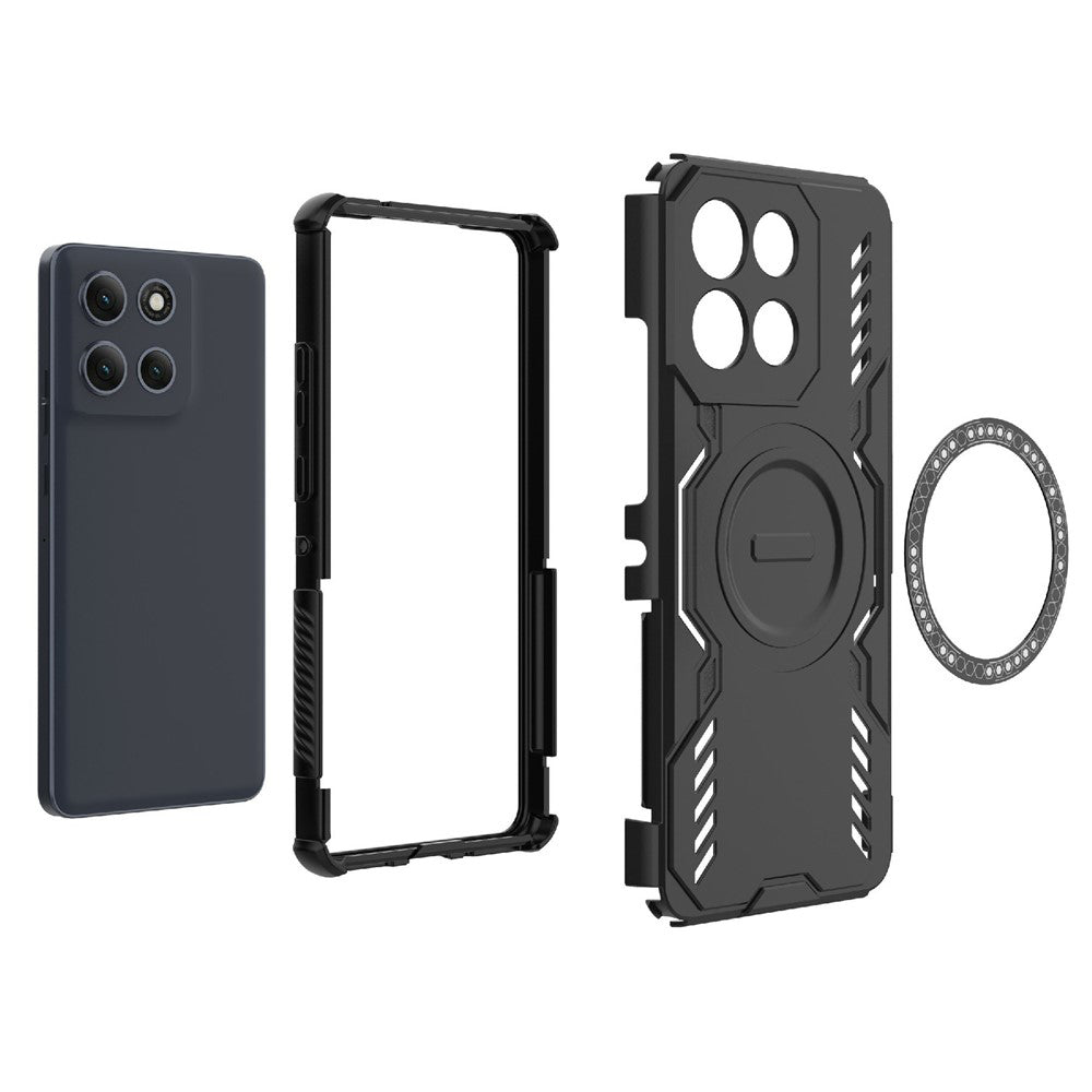 MagSafe-Hülle für Motorola Moto G86 Power, Techsuit, ArmorMag, Blau