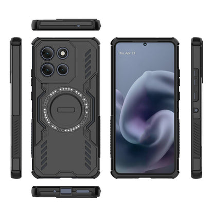 MagSafe-Hülle für Motorola Moto G86 Power, Techsuit, ArmorMag, Schwarz