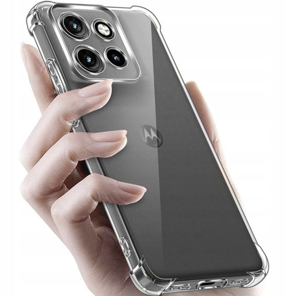 Case for Motorola Moto G86 Power, Techsuit, Shockproof Clear, Transparent
