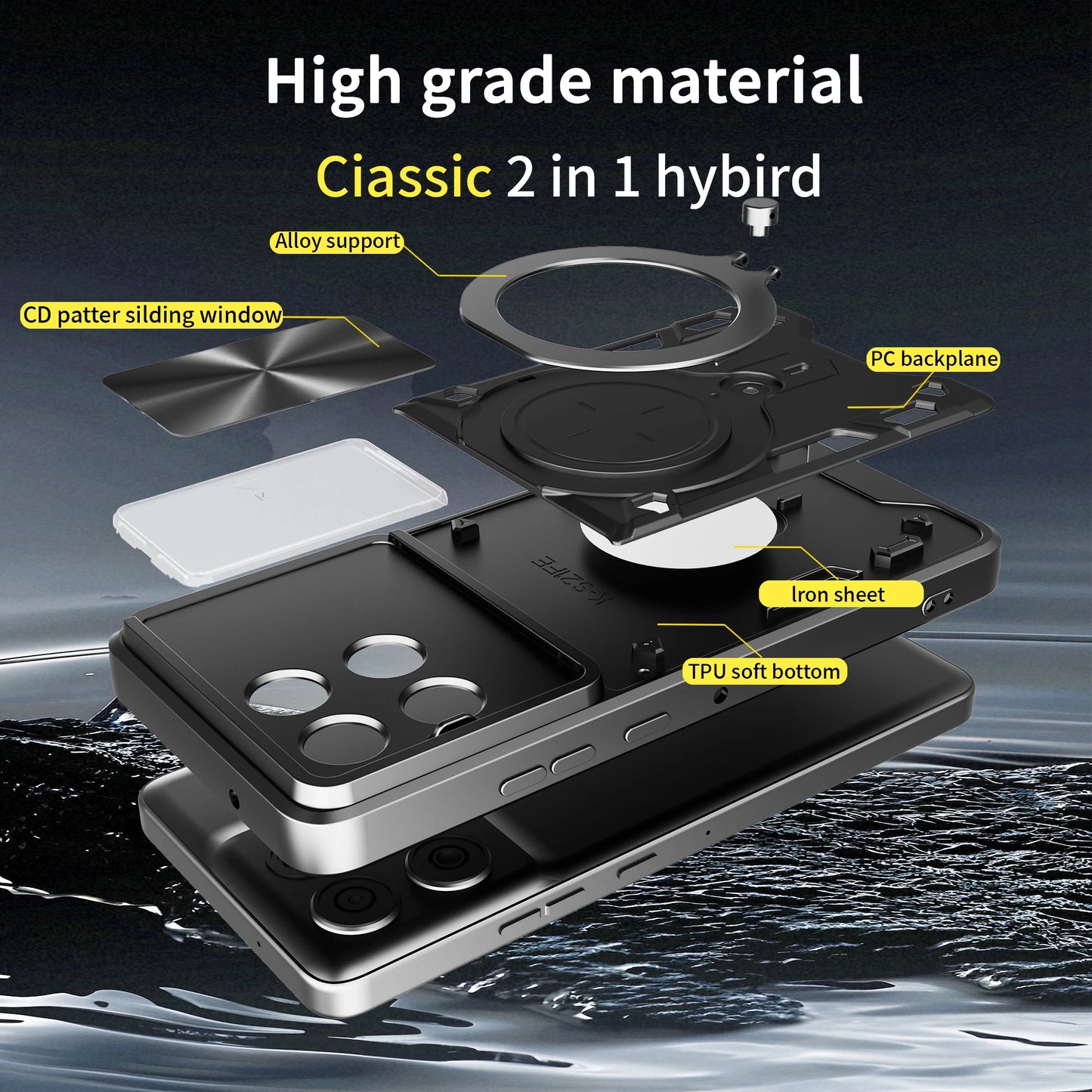 Étui pour Motorola Moto G86, Techsuit, CamGuard Pro, Bleu