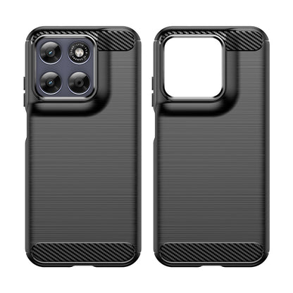 Coque pour Motorola Moto G87, Techsuit, Carbone, Noire