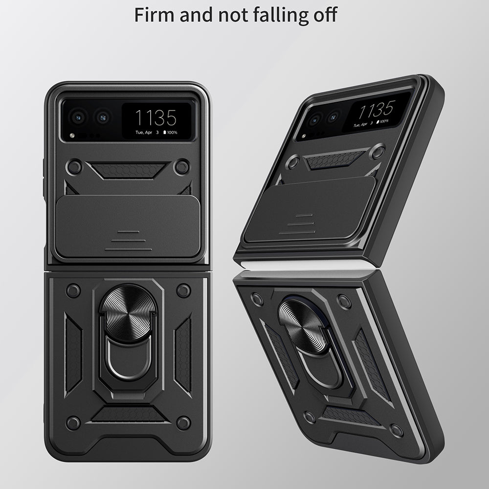 Case for Motorola Razr 40, Techsuit, CamShield, Black