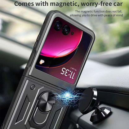 Coque pour Motorola Razr 60 / Razr 50, Techsuit, CamShield, Noire