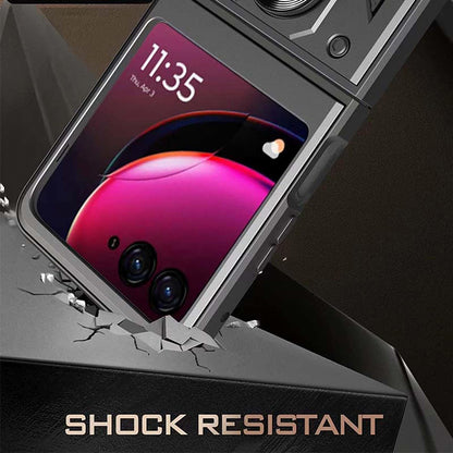 Coque pour Motorola Razr 60 / Razr 50, Techsuit, CamShield, Noire