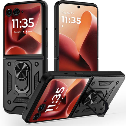 Case for Motorola Razr 60 Ultra, Techsuit, CamShield, Black