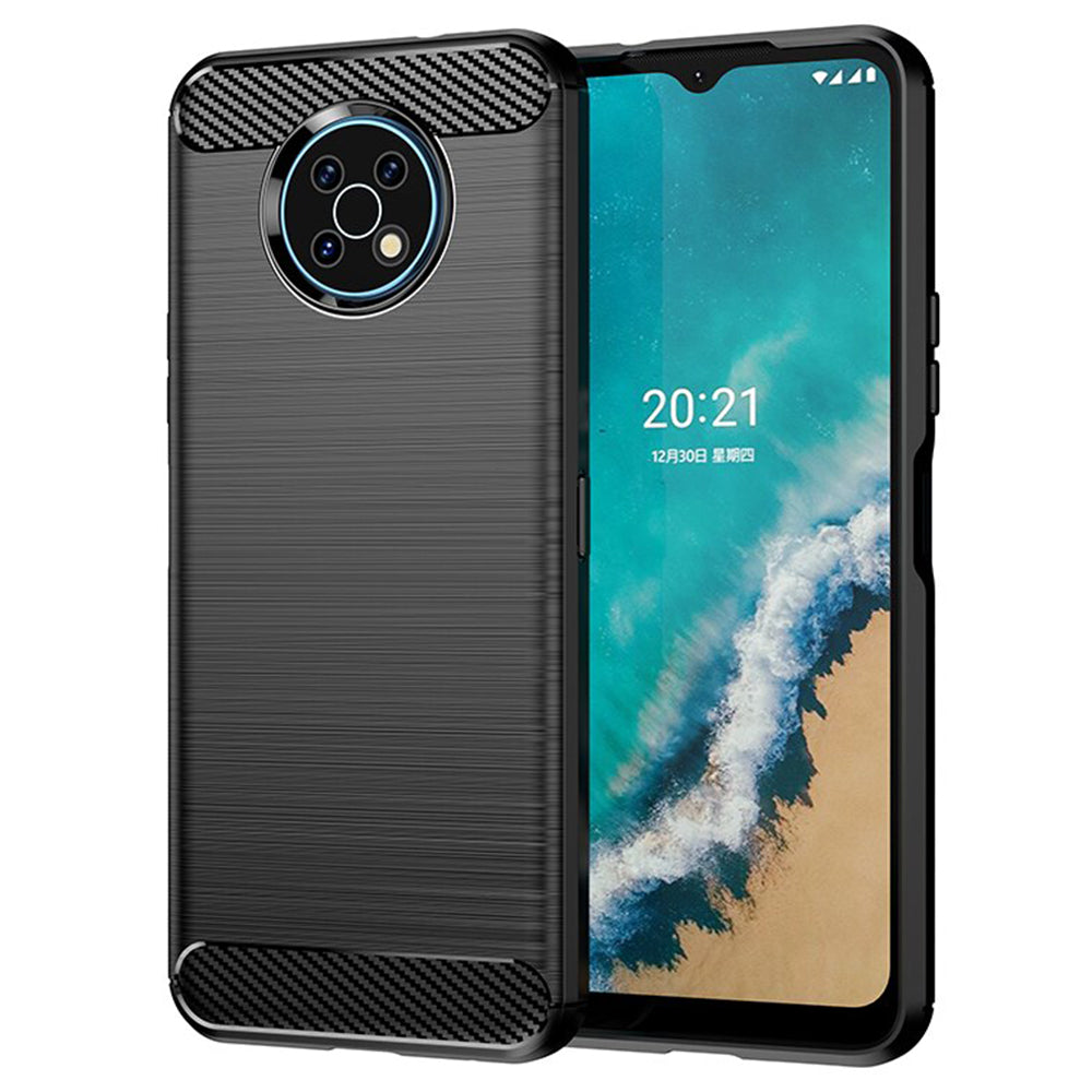Coque pour Nokia G50, Techsuit, Carbone, Noire
