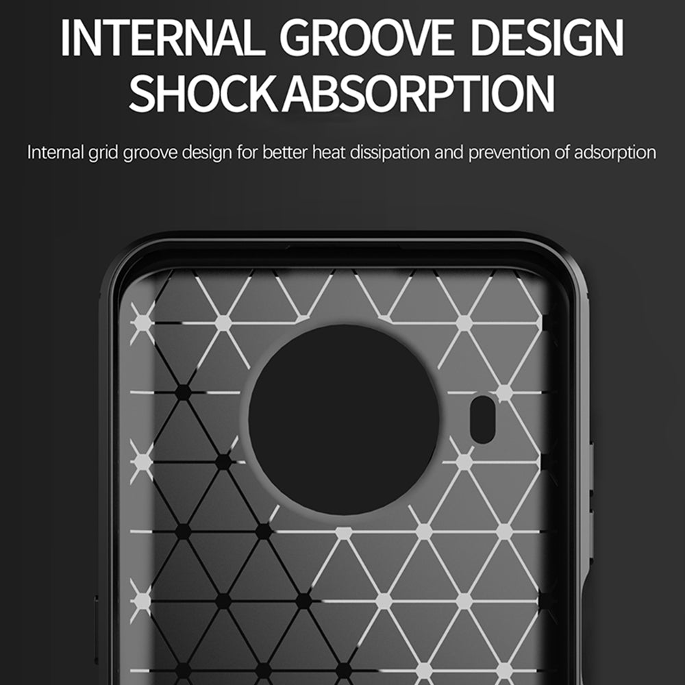 Coque pour Nokia X10 / X20, Techsuit, Carbone, Noire