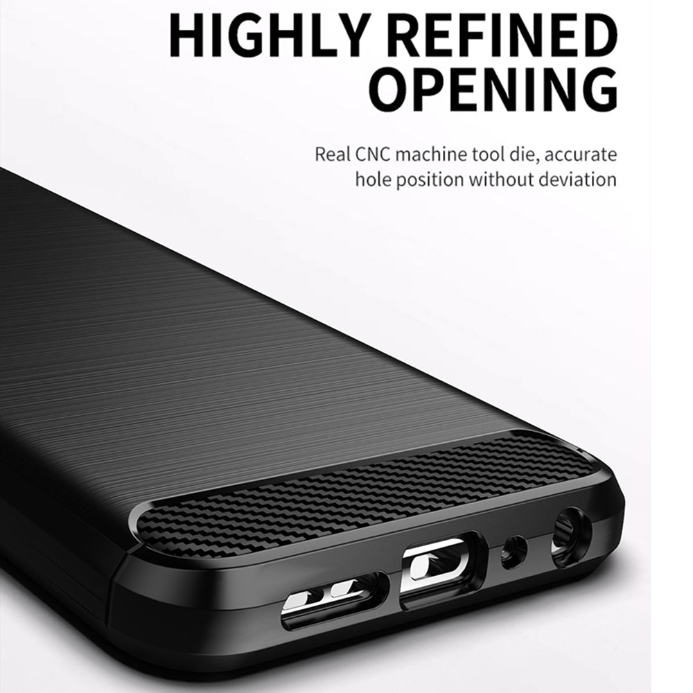 Coque pour Nokia X10 / X20, Techsuit, Carbone, Noire