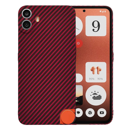 Coque pour Nothing CMF Phone 1, Techsuit, Carbonite FiberShell, Rouge