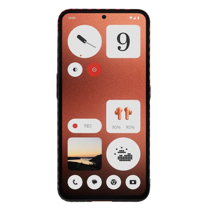 Coque pour Nothing CMF Phone 1, Techsuit, Carbonite FiberShell, Noir Rouge