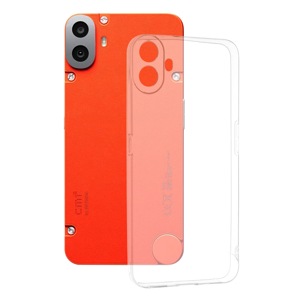 Hülle für Nothing CMF Phone 1, Techsuit, Klar, Transparent