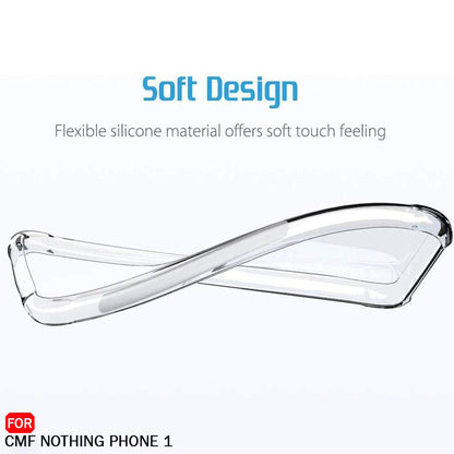 Coque pour Nothing CMF Phone 1, Techsuit, Antichoc Claire, Transparente