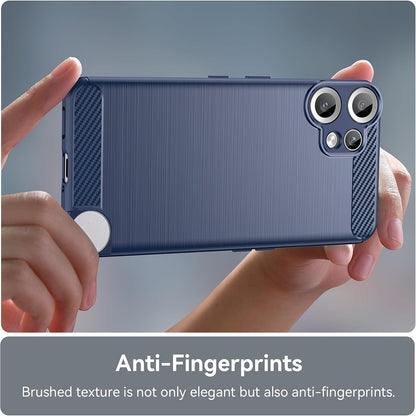 Coque pour Nothing CMF Phone 2 Pro, Techsuit, Carbone, Bleue