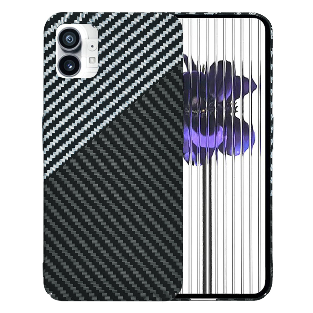 Coque pour Nothing Phone (1), Techsuit, Carbonite FiberShell, Noir Gris