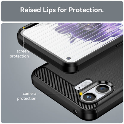 Coque pour Nothing Phone (2), Techsuit, Carbone, Noire