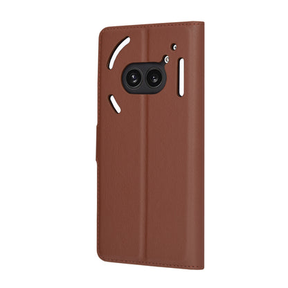 Coque pour Nothing Phone (2a) Plus / Phone (2a), Techsuit, Folio en cuir, Marron