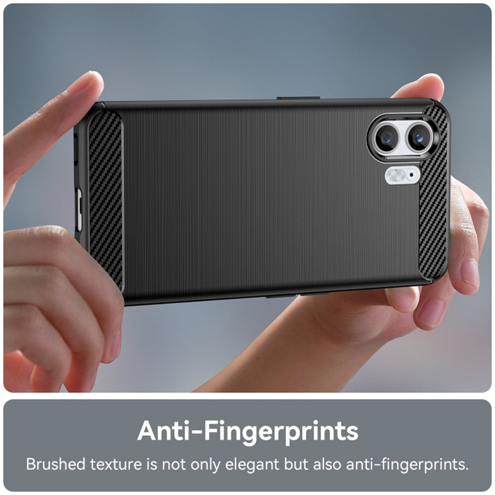 Coque pour Nothing Phone (2), Techsuit, Carbone, Noire