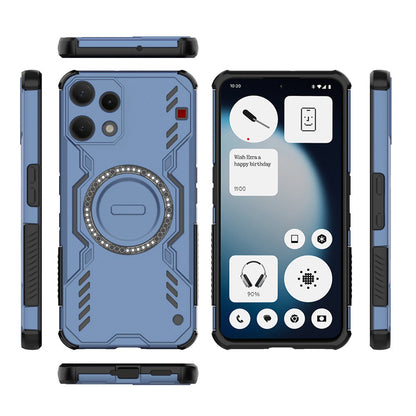 Hülle für Nothing Phone (3a) Lite, Techsuit, ArmorMag, Blau