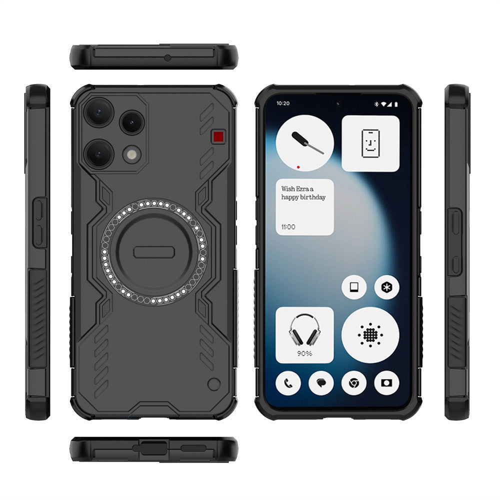 Étui MagSafe pour Nothing Phone (3a) Lite, Techsuit, ArmorMag, Noir