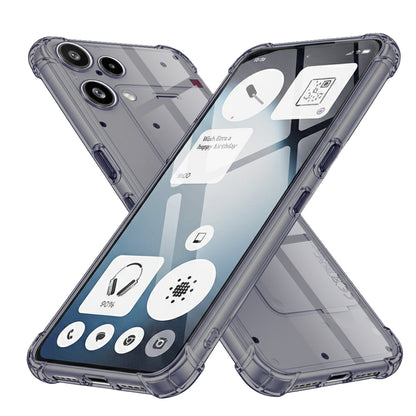 Hülle für Nothing Phone (3a) Lite, Techsuit, Shockproof Clear, Schwarz