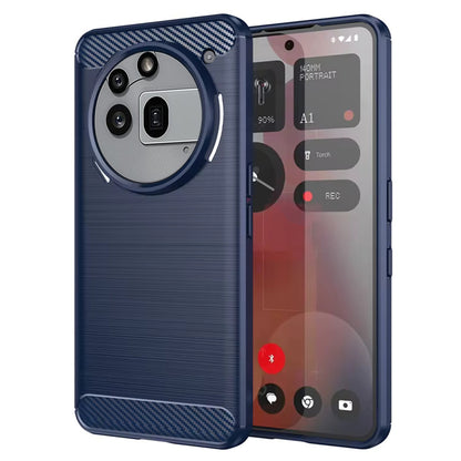 Hülle für Nothing Phone (3a) Pro, Techsuit, Carbon, Blau