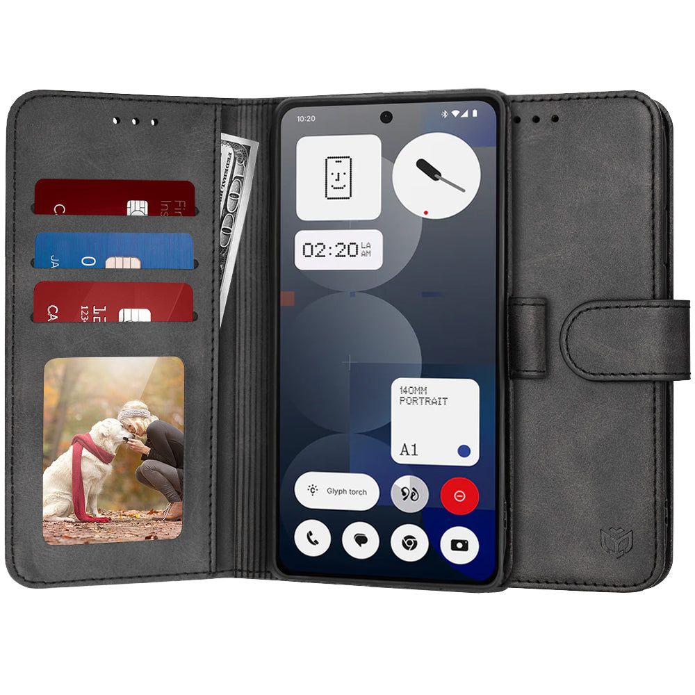 Coque pour Nothing Phone (3a) Pro, Techsuit, Diary Book, Noire