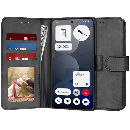 Coque pour Nothing Phone (3a) Pro, Techsuit, Diary Book, Noire
