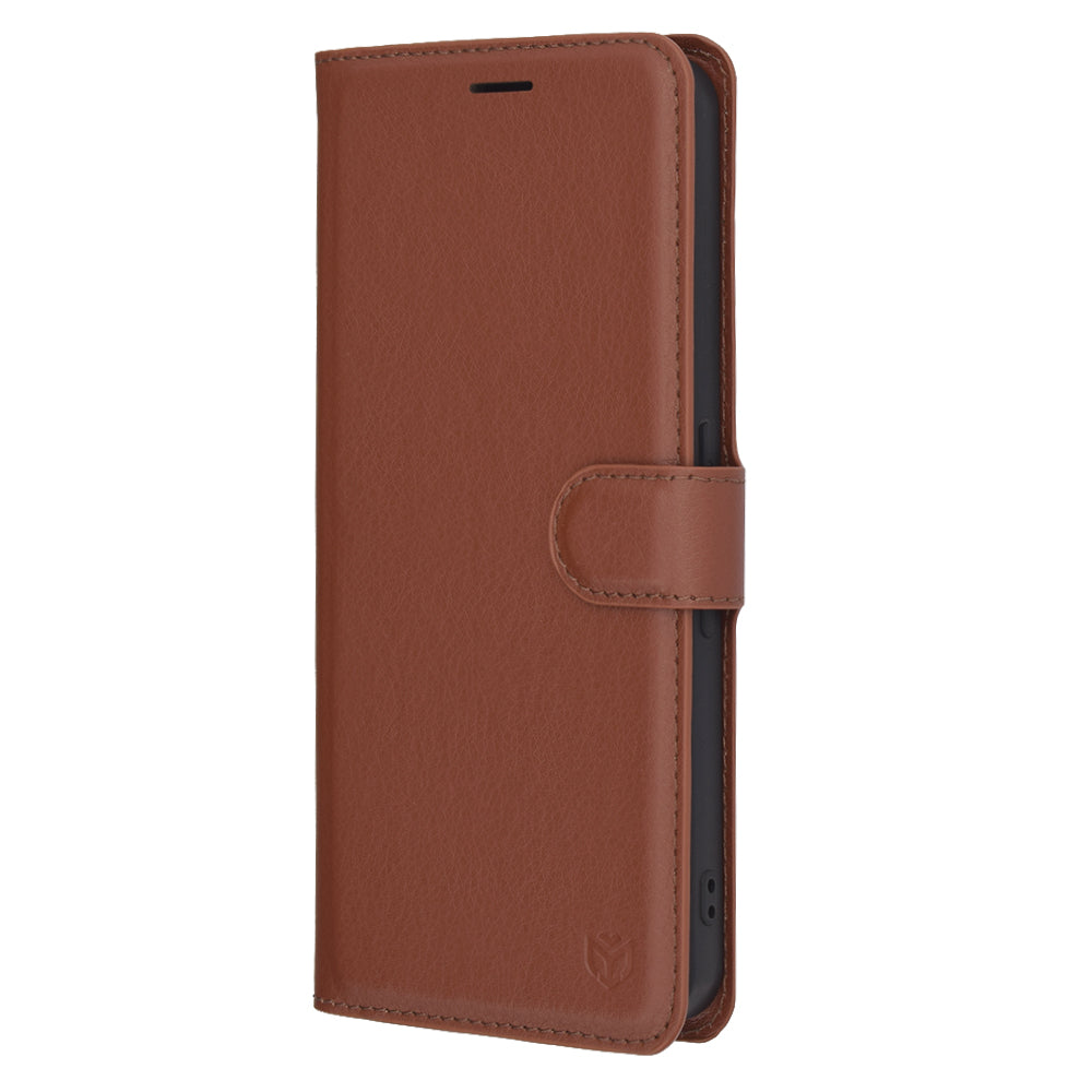 Coque pour Nothing Phone (3a) Pro, Techsuit, Leather Folio, Marron