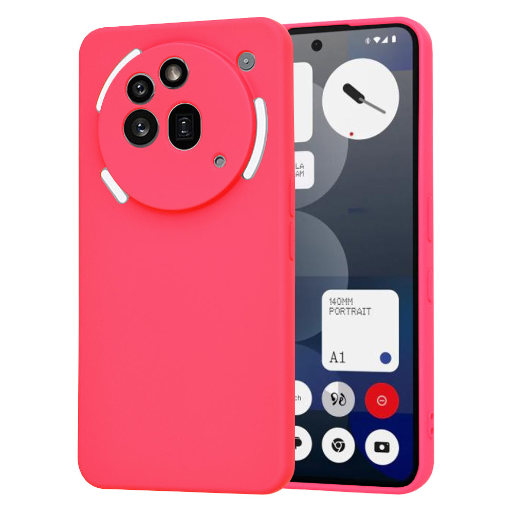 Hülle für Nothing Phone (3a) Pro, Techsuit, SoftFlex, Dunkelrosa