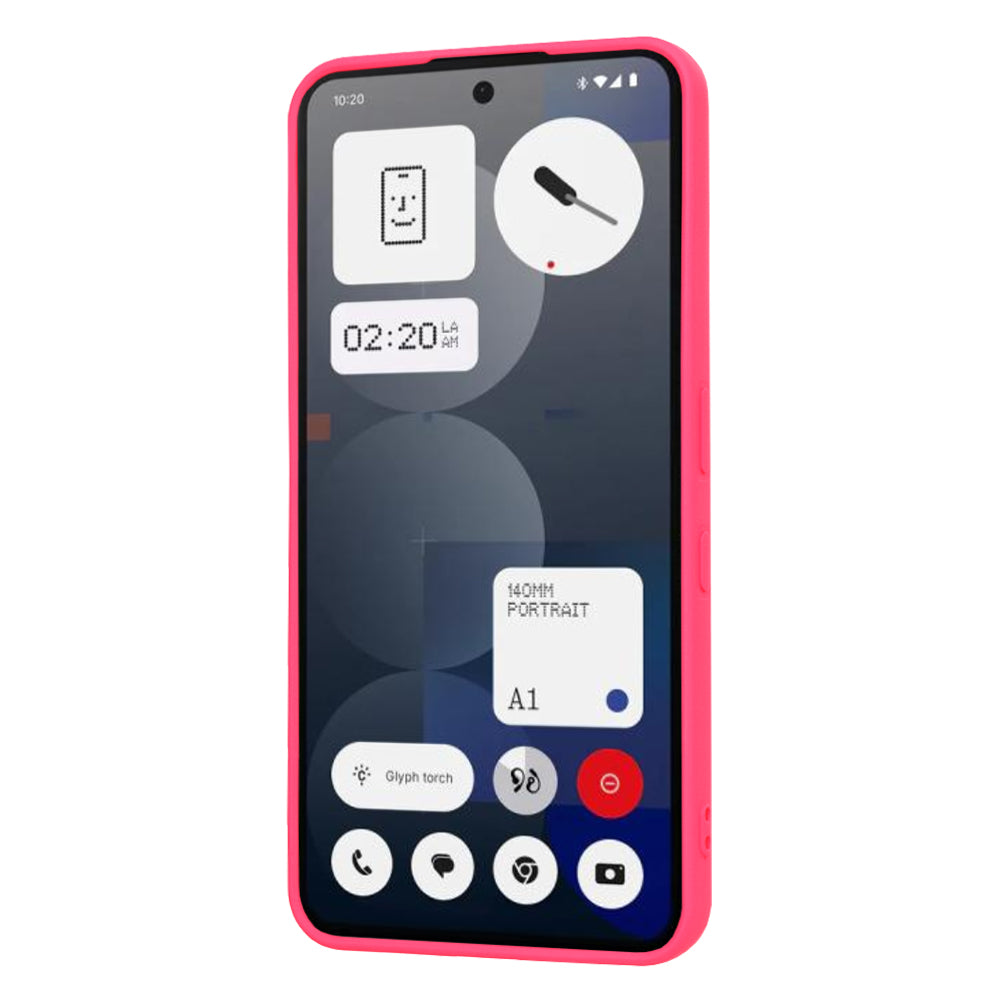 Hülle für Nothing Phone (3a) Pro, Techsuit, SoftFlex, Dunkelrosa
