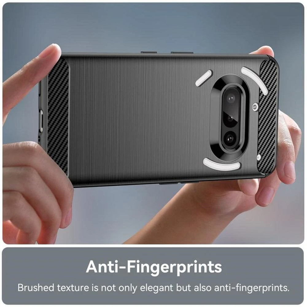 Coque pour Nothing Phone (3a), Techsuit, Carbone, Noire