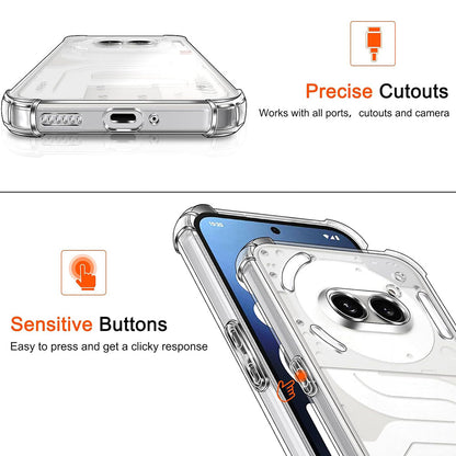 Case for Nothing Phone (3a), Techsuit, Shockproof Clear, Transparent