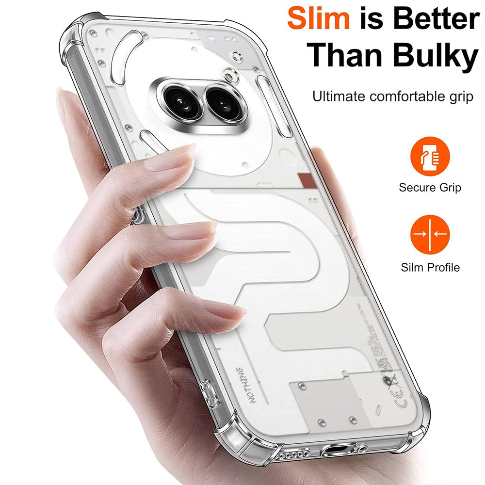 Case for Nothing Phone (3a), Techsuit, Shockproof Clear, Transparent