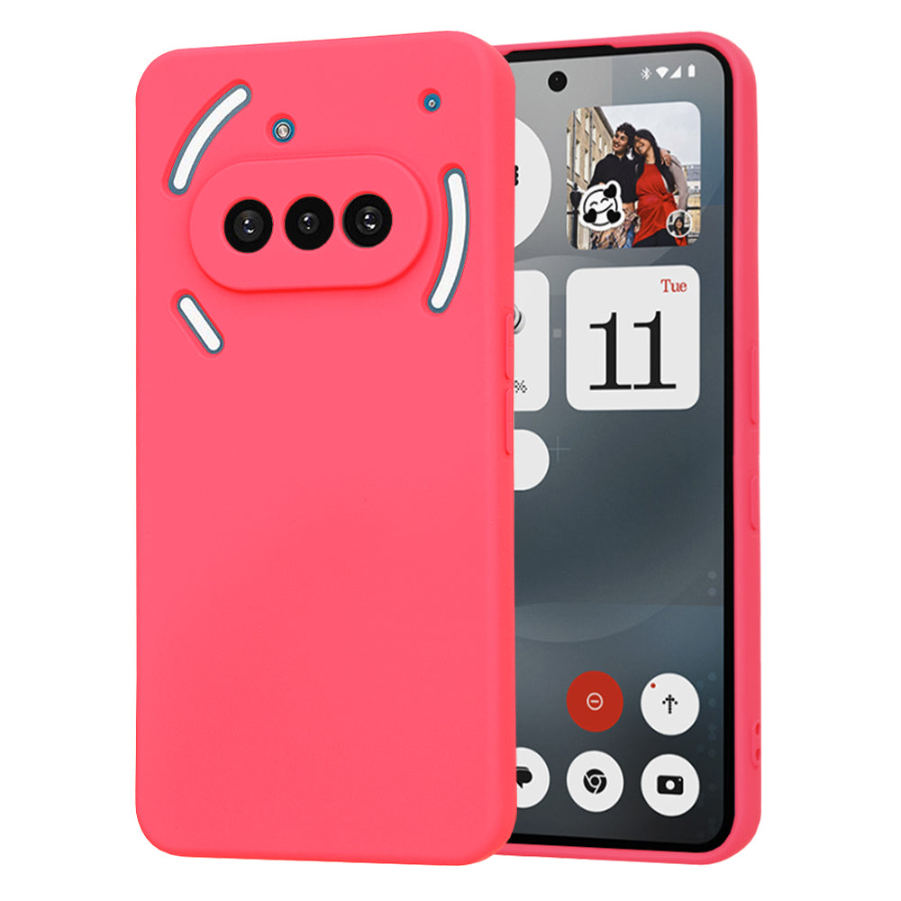 Hülle für Nothing Phone (3a), Techsuit, SoftFlex, Dunkelrosa