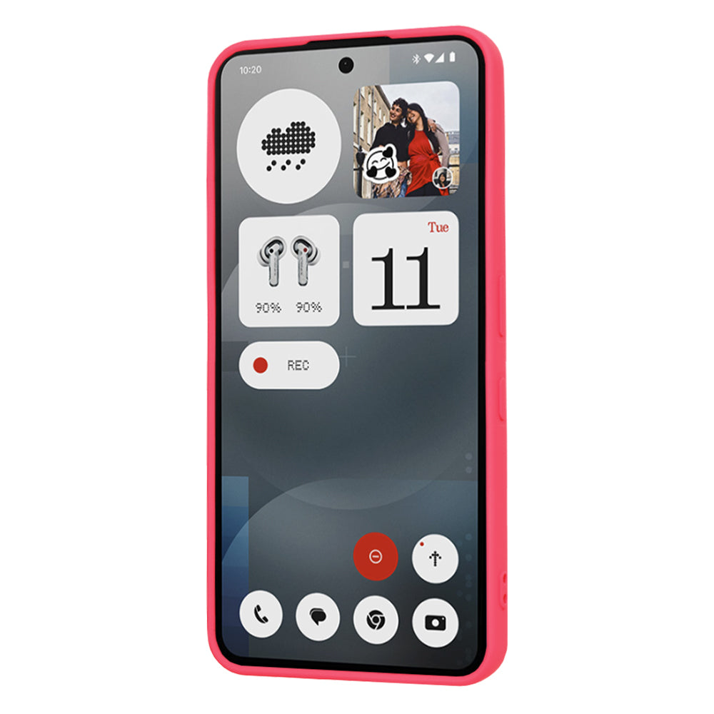 Hülle für Nothing Phone (3a), Techsuit, SoftFlex, Dunkelrosa