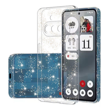 Hülle für Nothing Phone (3a), Techsuit, SparkleSkin, Transparent