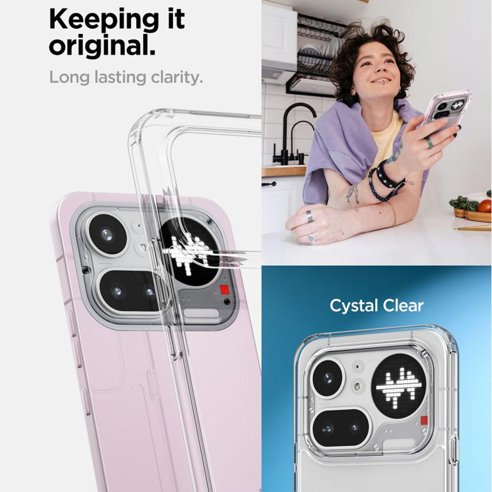 Case for Nothing Phone (4a) Pro, Spigen, Ultra Hybrid, Transparent ACS11632