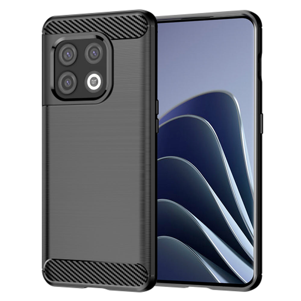Coque pour OnePlus 10 Pro, Techsuit, Carbone, Noire