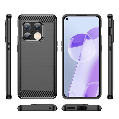 Coque pour OnePlus 10 Pro, Techsuit, Carbone, Noire