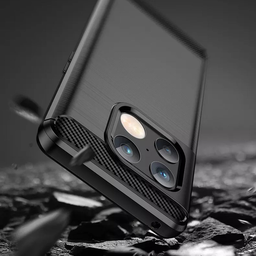 Coque pour OnePlus 10 Pro, Techsuit, Carbone, Noire