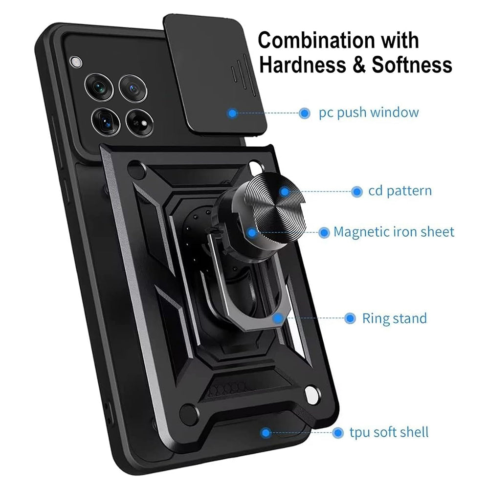 Case for OnePlus 12, Techsuit, CamShield, Black