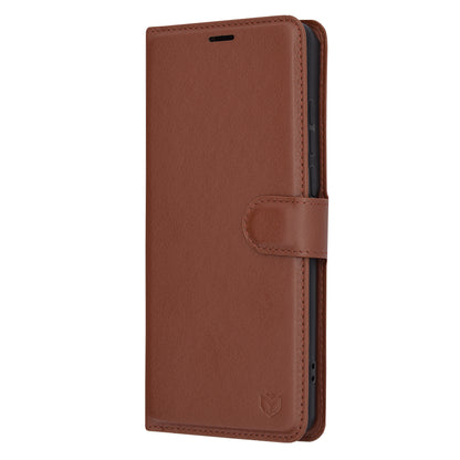 Coque pour OnePlus 12, Techsuit, Leather Folio, Marron