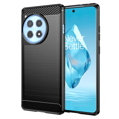 Coque pour OnePlus 12R, Techsuit, Carbone, Noire
