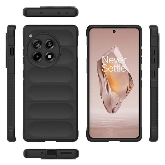 Hülle für OnePlus 12R, Techsuit, Magic Shield, Schwarz