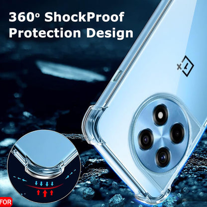 Hülle für OnePlus 12R, Techsuit, stoßfest klar, transparent