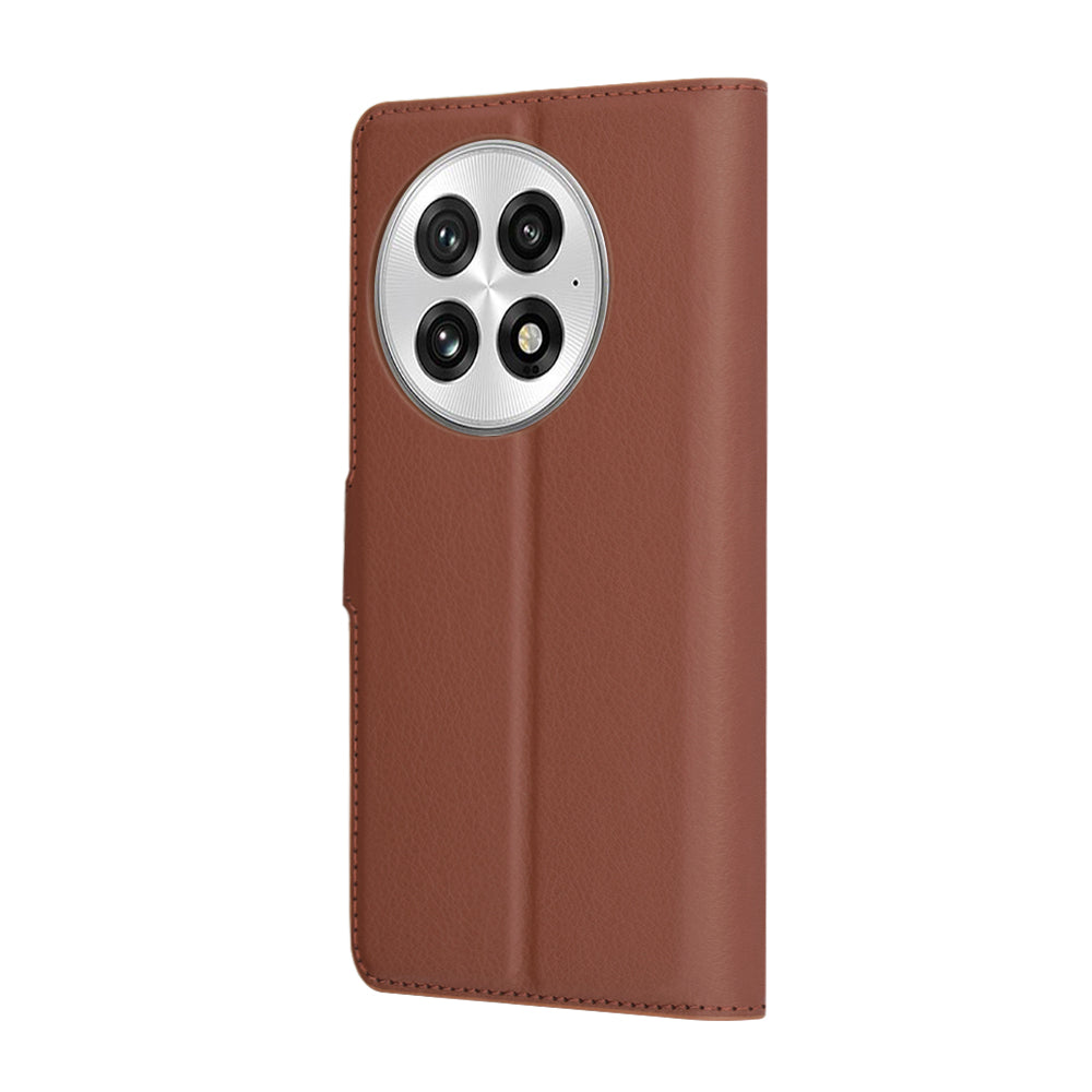 Coque pour OnePlus 13, Techsuit, Leather Folio, Marron