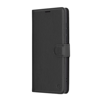 Coque pour OnePlus 13, Techsuit, Leather Folio, Noire