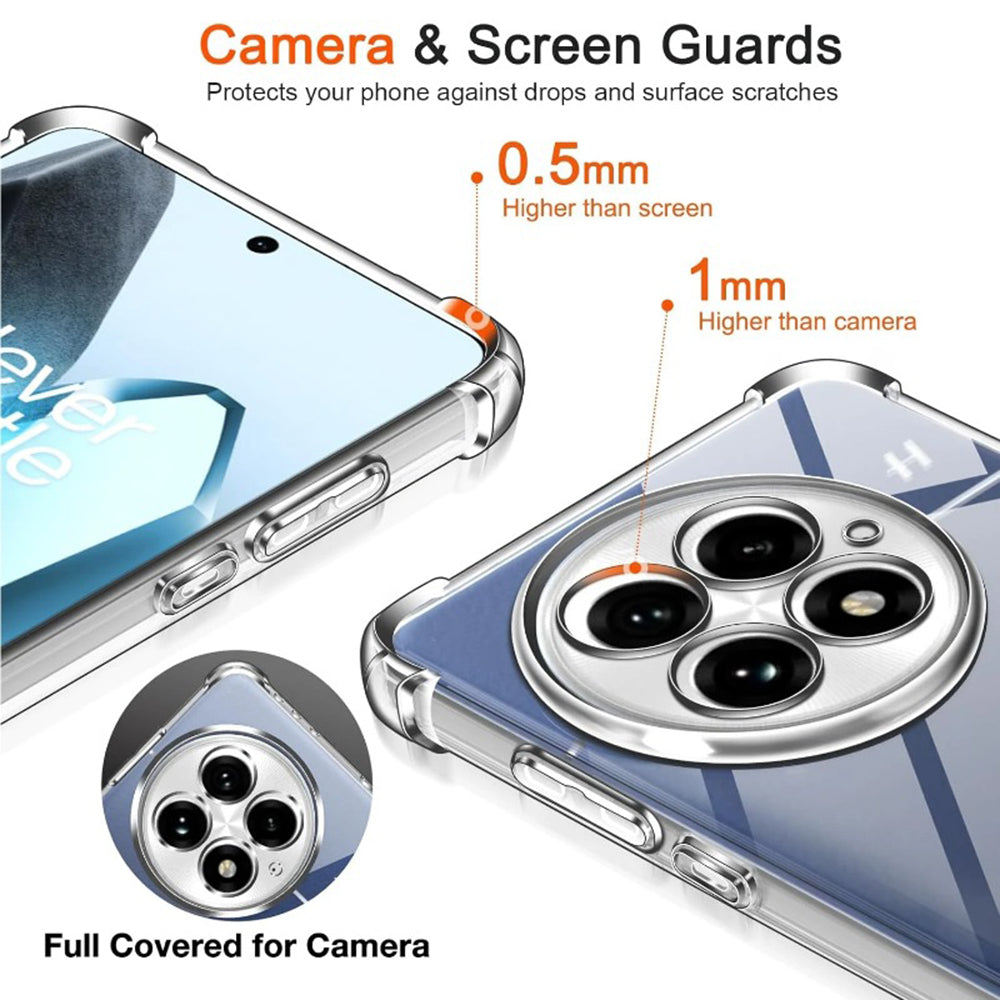 Hülle für OnePlus 13, Techsuit, stoßfest klar, transparent