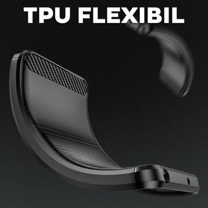 Hülle für OnePlus 13R, Techsuit, Carbon, Schwarz